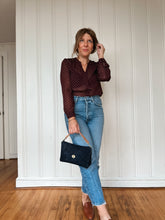 Load image into Gallery viewer, Cope & Co. Petite Flap Bag Midnight Navy Suede Bag - Heirloom Suede Collection