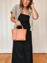 Load image into Gallery viewer, Small Tote in Saddle Vegetable Tanned Leather