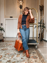 Load image into Gallery viewer, Large Tote in Italian Chestnut Vegetable Tanned Leather