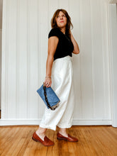 Load image into Gallery viewer, Cope & Co. Petite Flap Bag Chambray Blue Suede Bag - Heirloom Suede Collection