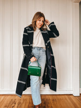 Load image into Gallery viewer, Mini Clutch with shortie handle in Italian Racing Green Vegetable Tanned Leather