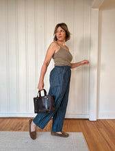 Load image into Gallery viewer, Small Tote in Milled Chocolate Leather with pockets