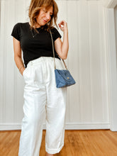 Load image into Gallery viewer, Cope & Co. Petite Flap Bag Chambray Blue Suede Bag - Heirloom Suede Collection