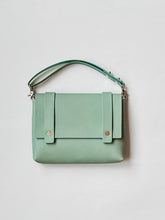 Load image into Gallery viewer, Mini Clutch in Seaglass Vegetable Tanned Leather