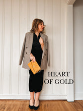 Load image into Gallery viewer, Mini Clutch with Twist Lock in All Weather Suede with Queen's Length Brass Chain