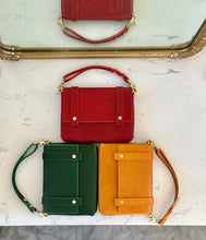 Load image into Gallery viewer, Mini Clutch in Ruby Vegetable Tanned Leather - Gemstone Collection