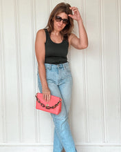 Load image into Gallery viewer, Cope & Co. Petite Flap Bag Milled Pink Leather Bag