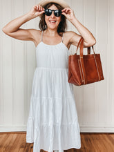 Load image into Gallery viewer, Medium Tote in Milled Cognac Vegetable Tanned Leather