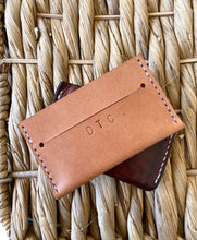 Load image into Gallery viewer, Minimalist Wallet in Natural Vegetable Tanned Leather