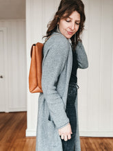 Load image into Gallery viewer, Slim Leather Backpack