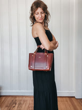 Load image into Gallery viewer, Small Tote in Chestnut Vegetable Tanned Leather