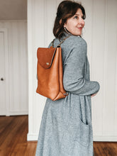 Load image into Gallery viewer, Slim Leather Backpack