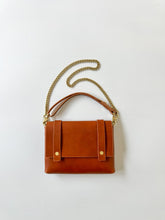 Load image into Gallery viewer, Mini Clutch in Italian Chestnut Vegetable Tanned Leather
