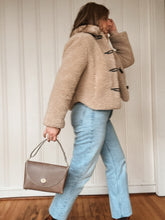 Load image into Gallery viewer, Petite Flap Oyster Gray-Biege Neutral Vegetable Tanned Leather Bag
