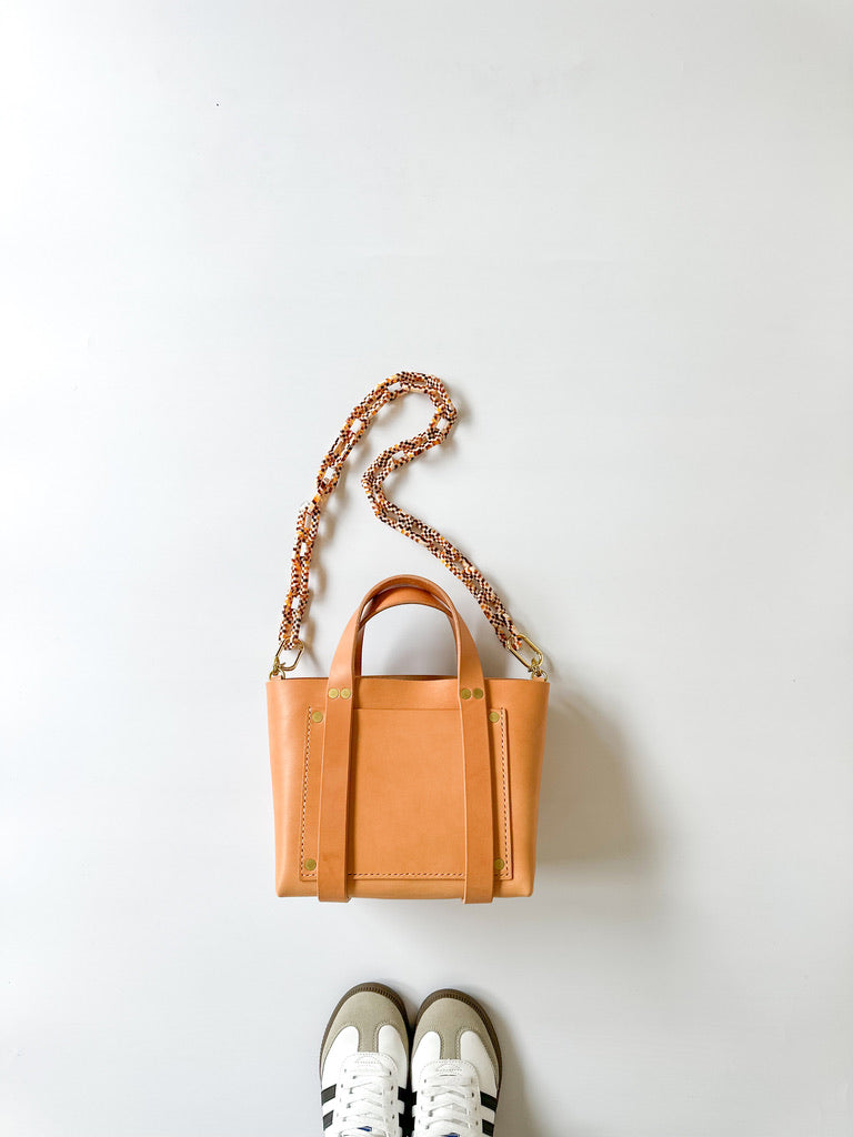 Small Tote in Natural Deluxe Vegetable Tanned Leather – Cope & Co.
