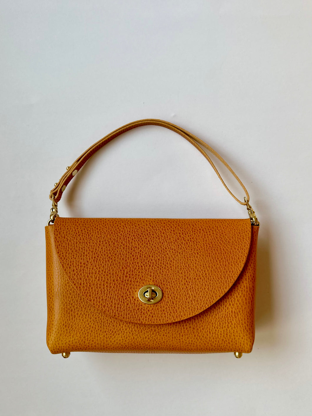 Petite Flap Bag Yellow Sapphire Leather Bag - Gemstone Collection