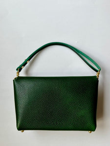Cope & Co. Petite Flap Bag Emerald Green Leather Bag - Gemstone Collection