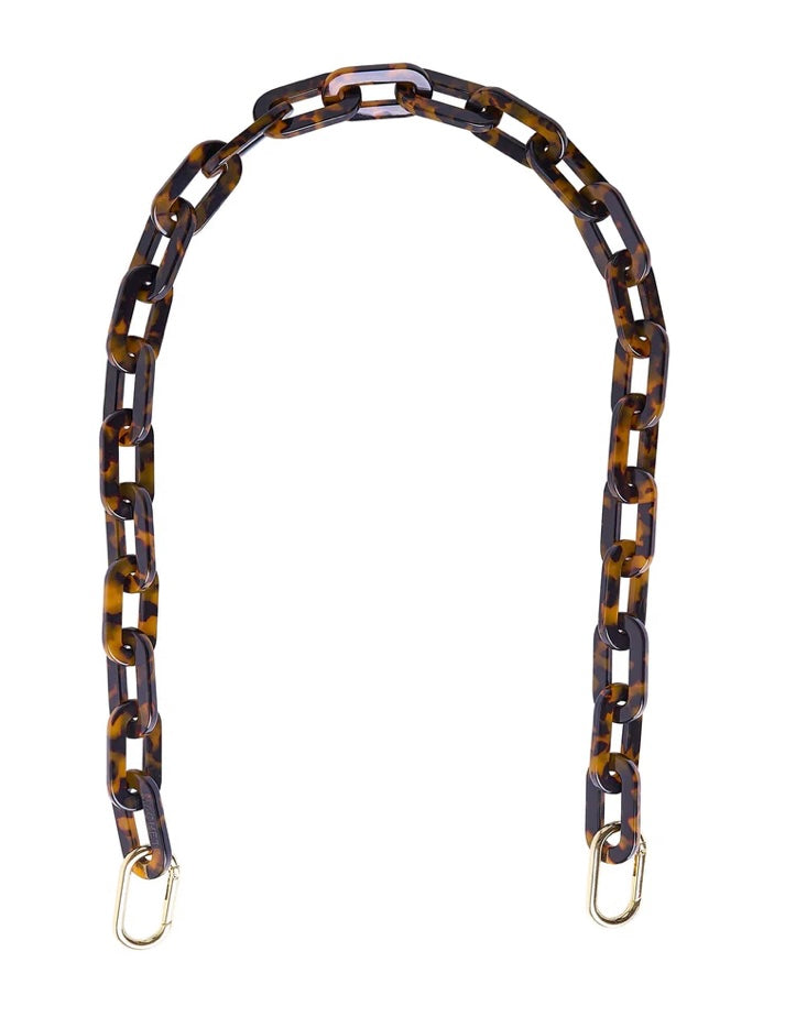 Long Bag Strap - Heritage Tortoise Chain Bag Strap