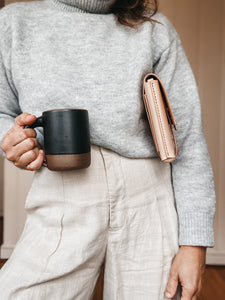 Medium Clutch in Natural DeLuxe Vegetable Tanned Leather