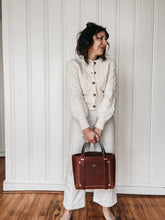 Load image into Gallery viewer, Medium Tote in Chestnut Vegetable Tanned Leather
