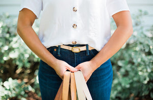5/8" Women's Belt in Vegetable Tanned Leather