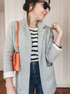 Iconic Orange Leather Mini Clutch with Sling Strap and Extender