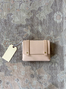 Mini Clutch in Natural Vegetable Tanned Leather