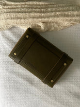 Load image into Gallery viewer, Medium Clutch in Olive Vegetable Tanned Leather
