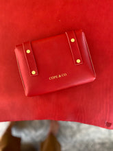 Load image into Gallery viewer, Mini Clutch in Red Vegetable Tanned Leather
