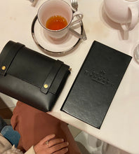 Load image into Gallery viewer, Mini Clutch in Black Vegetable Tanned Leather
