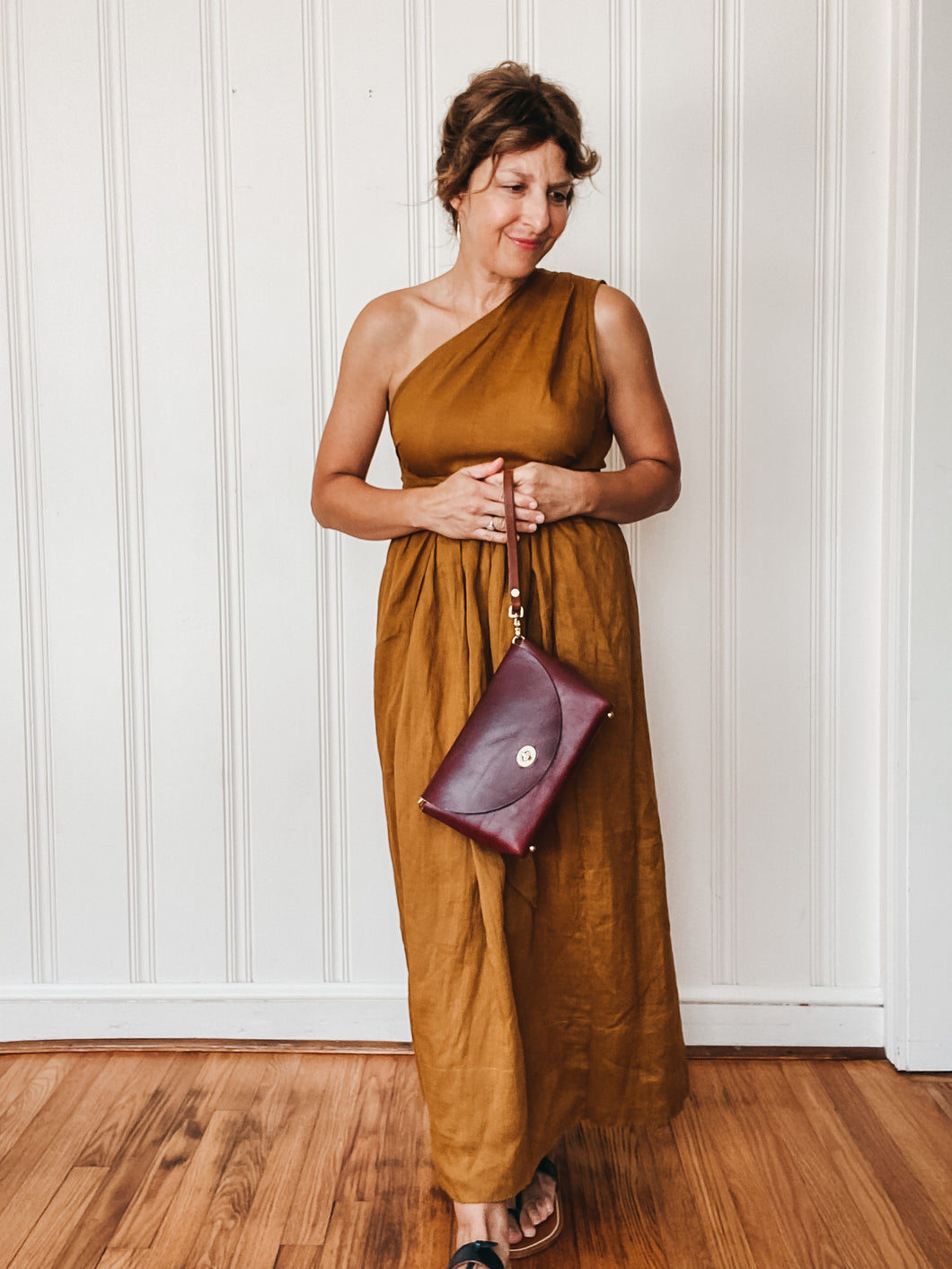 Petite Flap Bag Burgundy