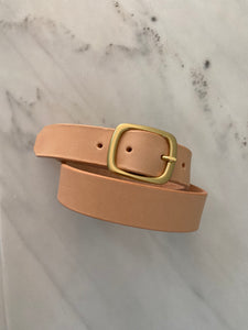 1-1/4” Belt in Natural Deluxe Vegetable Tanned Leather