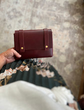 Load image into Gallery viewer, Mini Clutch in Burgundy Vegetable Tanned Leather
