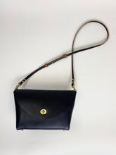 Load image into Gallery viewer, Small Flap Bag in Navy Vegetable Tanned Leather

