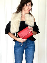 Load image into Gallery viewer, Mini Clutch in Red Vegetable Tanned Leather
